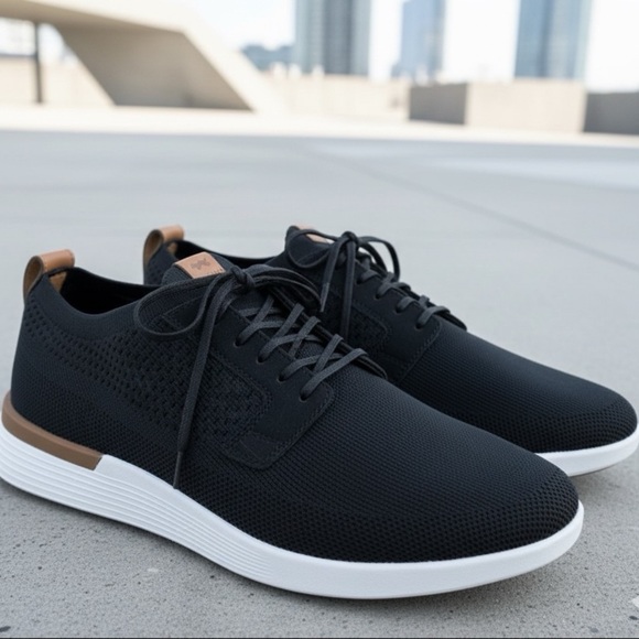Wolf & Shepherd Other - Wolf & Shepherd SwiftKnit Black lace up sneakers men’s size 11